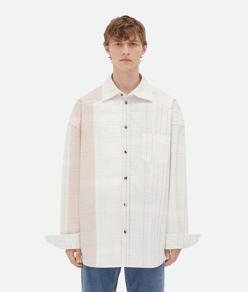 Bottega Veneta o1bcso1str0426 Notebook Cotton Shirt in Multicolor Size US S / EU 44-46 / 1 - 1 Thumbnail