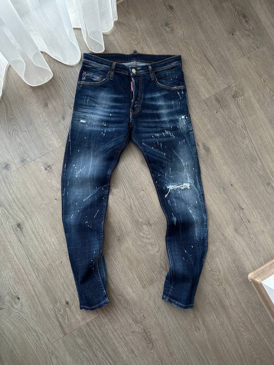 Dsquared2 × Vintage Vintage Disquared2 Denim Big Logo Pants Size US 32 / EU 48 - 2 Thumbnail