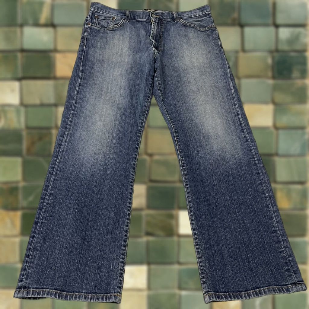 Lucky Brand Lucky Brand Jeans Men's Dark Wash 361 Vintage Straight Denim - 36 Short Inseam Regular 28in Inseam Blue Size US 36 / EU 52 - 1 Thumbnail