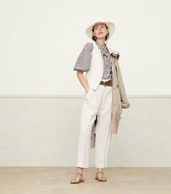 Brunello Cucinelli Jacket in White Size XXL / US 16-18 / IT 52-54 - 2 Thumbnail