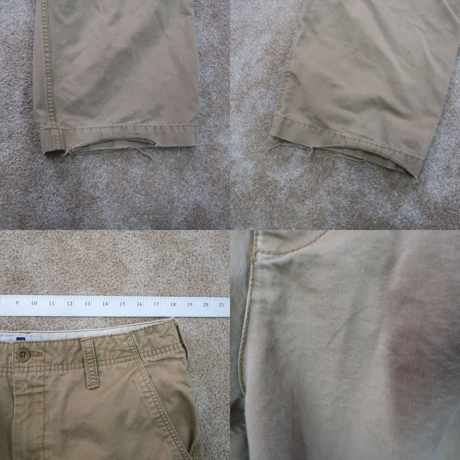 Gap Gap Cargo Pants Men’s 36x34 Beige Straight Leg Baggy Streetwear Pants Mens Regular Vintage: No, 36x34? Size US 36 / EU 52 - 8 Thumbnail