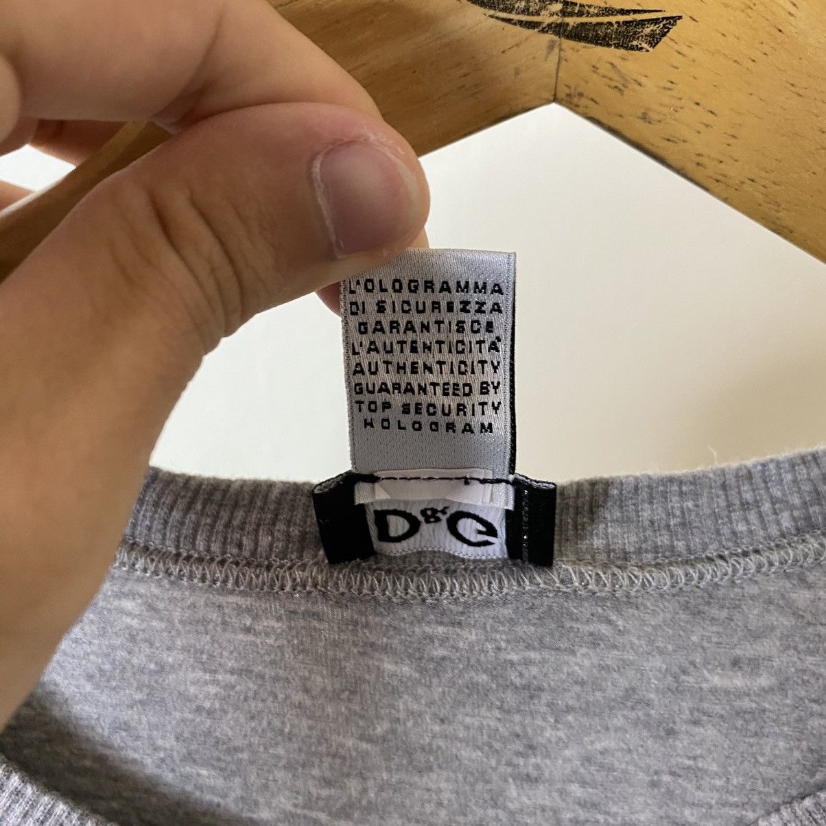 Dolce & Gabbana D&G Underwear Grey Blank LS T Shirt Size US S / EU 44-46 / 1 - 4 Thumbnail
