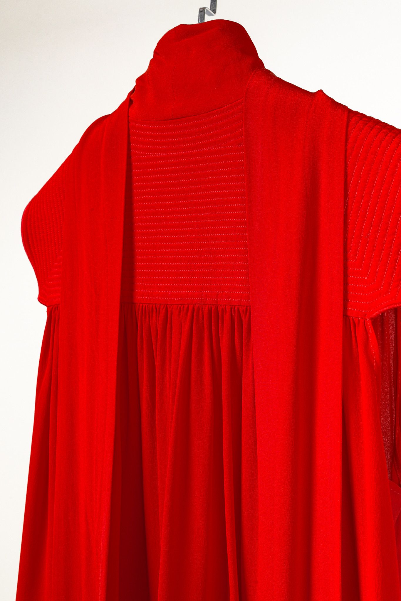 Givenchy Givenchy Red Neck Tie Silk Swing Dress Size S / US 4 / IT 40 - 8 Thumbnail