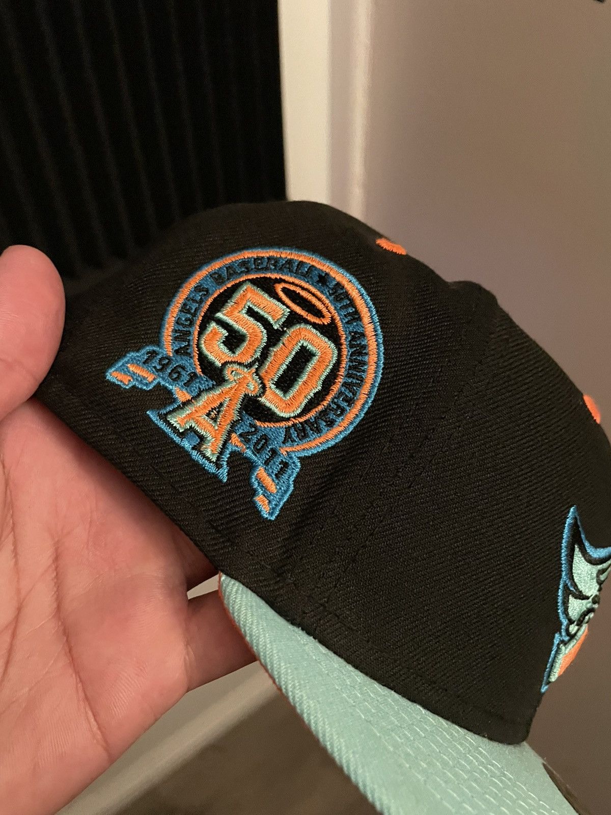 New Era 7 1/2 Capsule Hats Anaheim Angels Halloween FNF fitted hat Size ONE SIZE - 4 Thumbnail