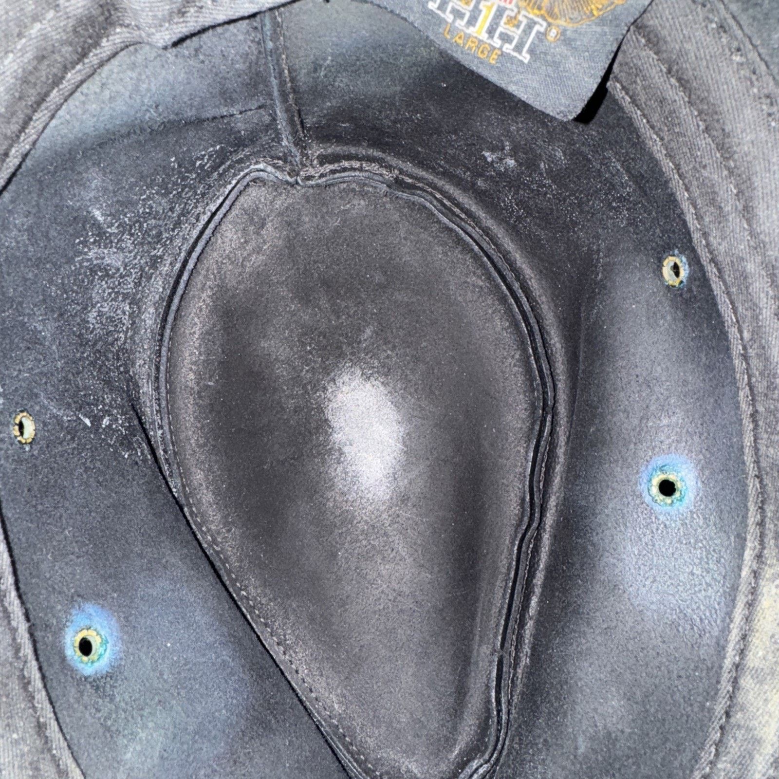 Japanese Brand × Vintage Henschel Leather Hat Black Large Size ONE SIZE - 8 Thumbnail