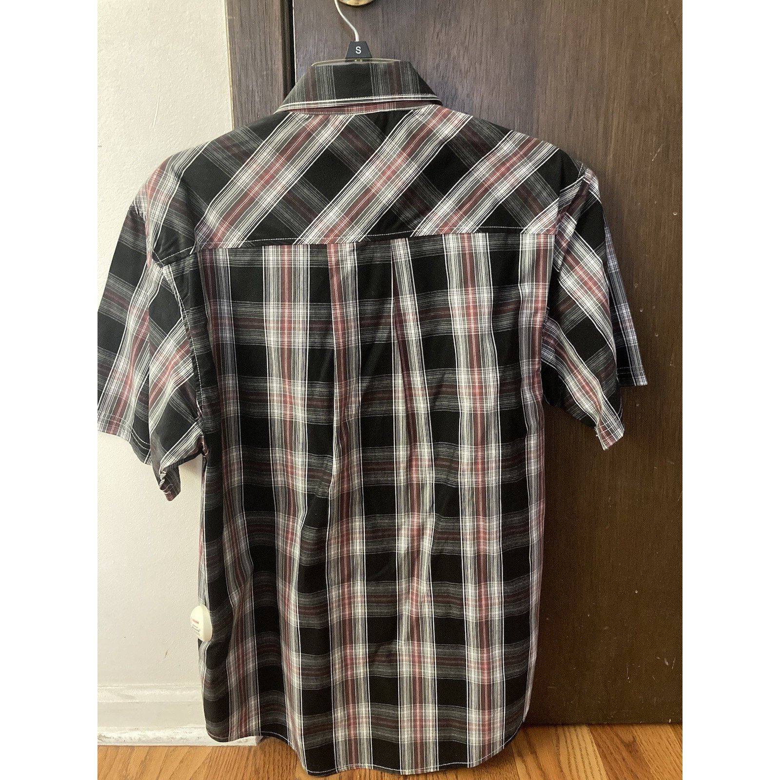Southpole South Pole Denim Black Red Button Down Shirt (Size S) VTG Size US S / EU 44-46 / 1 - 3 Thumbnail