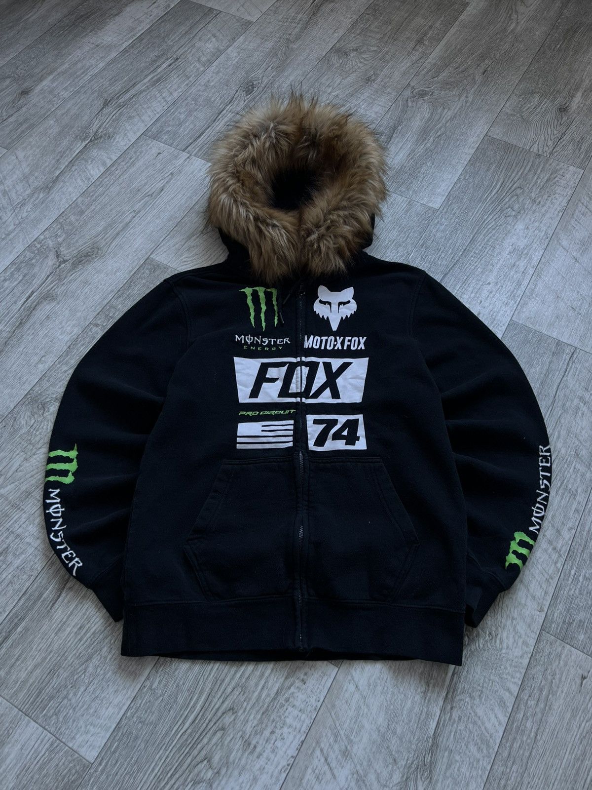 Hysteric Glamour Fox Racing Monster Energy Faux Fur Zip Y2k Hysteric Glamour Size US M / EU 48-50 / 2 - 2 Thumbnail