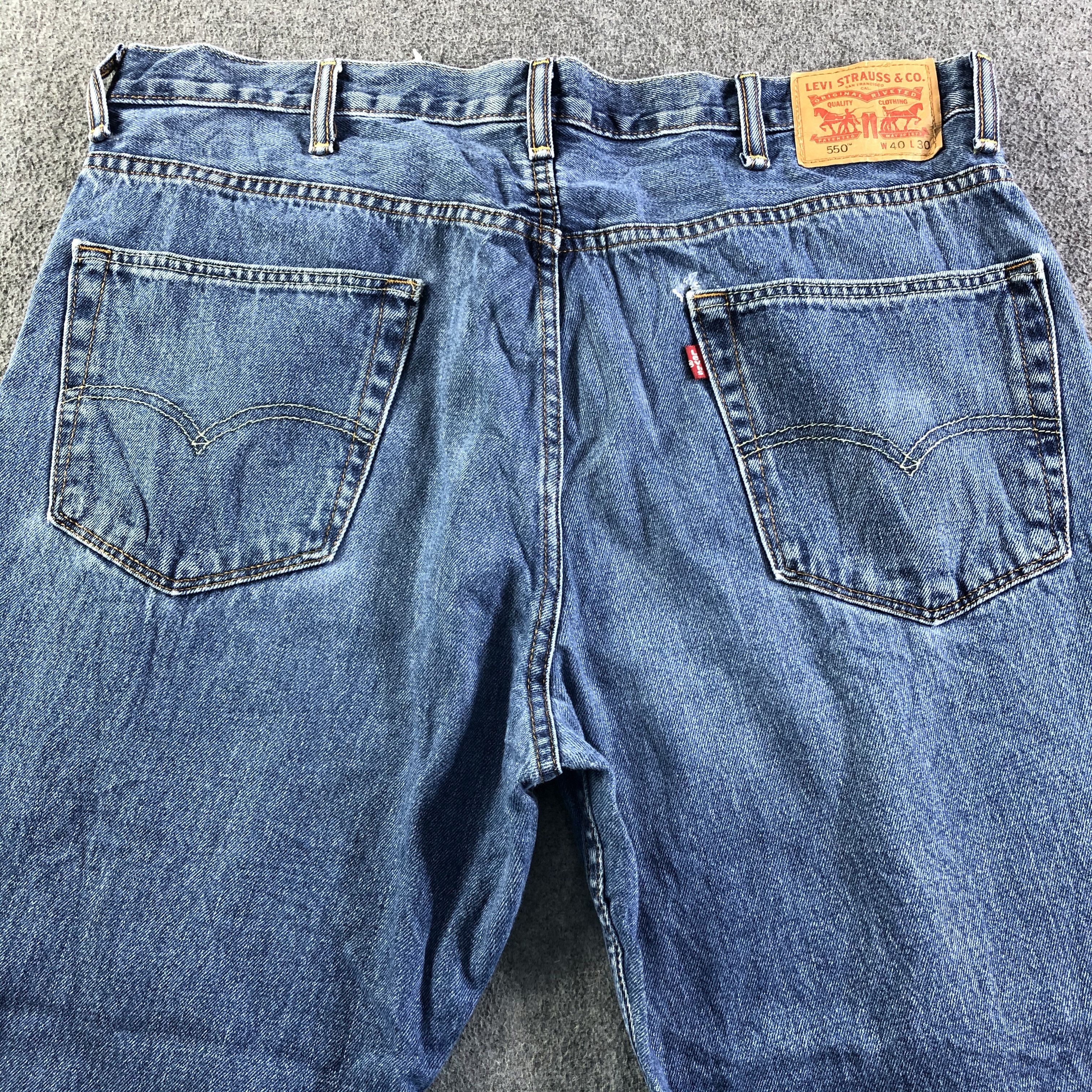 Levi's Vintage Blue Wash Levis 550 Jeans-J4126 Size US 41 - 4 Thumbnail