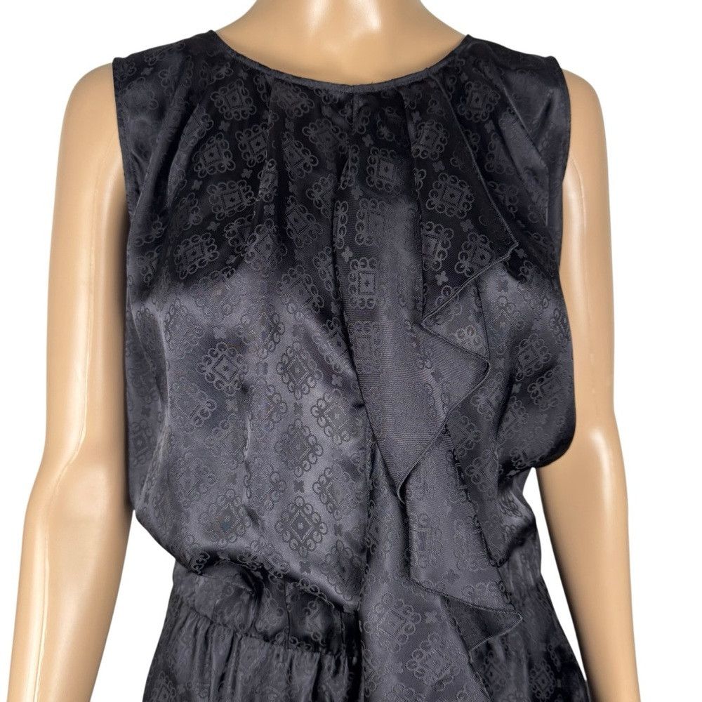 Iceberg NWT New ICE Iceberg Black Sleeveless Satin Midi Dress Made Size S / US 4 / IT 40 - 2 Thumbnail