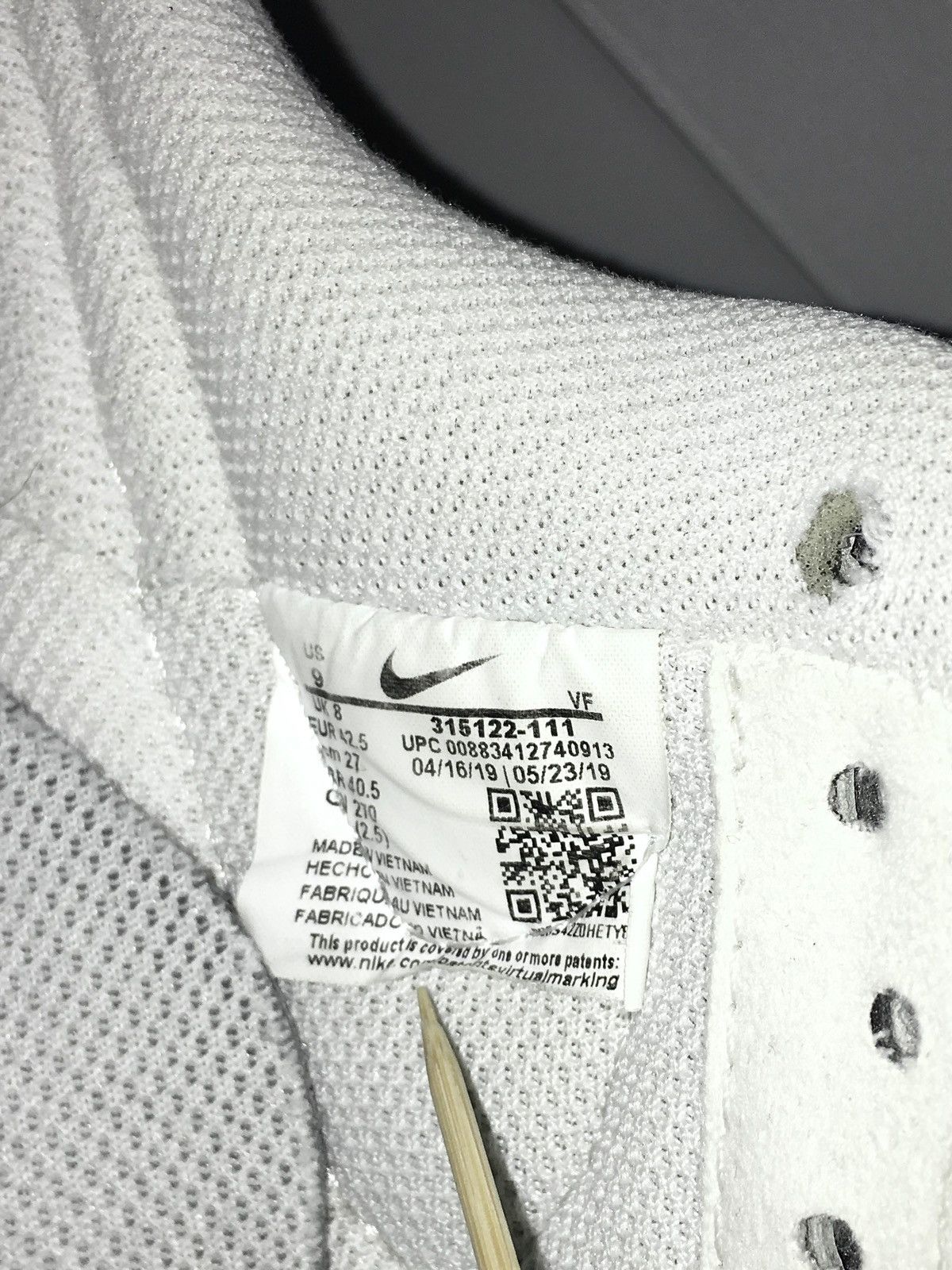 Nike shoes NIKE Air Force 1 ’07 Low sneakers vintage y2k drill Size US 9.5 / EU 42-43 - 13 Thumbnail