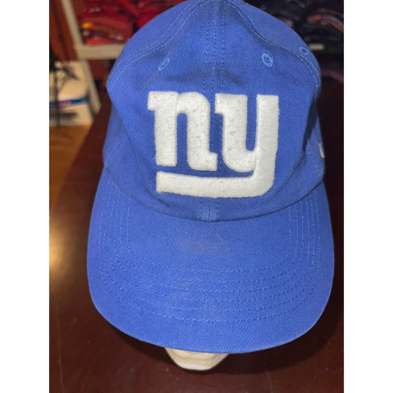 47 Brand New York Giants Hat 47 Brand NFL Football Fitted Cap Small Size ONE SIZE - 2 Thumbnail