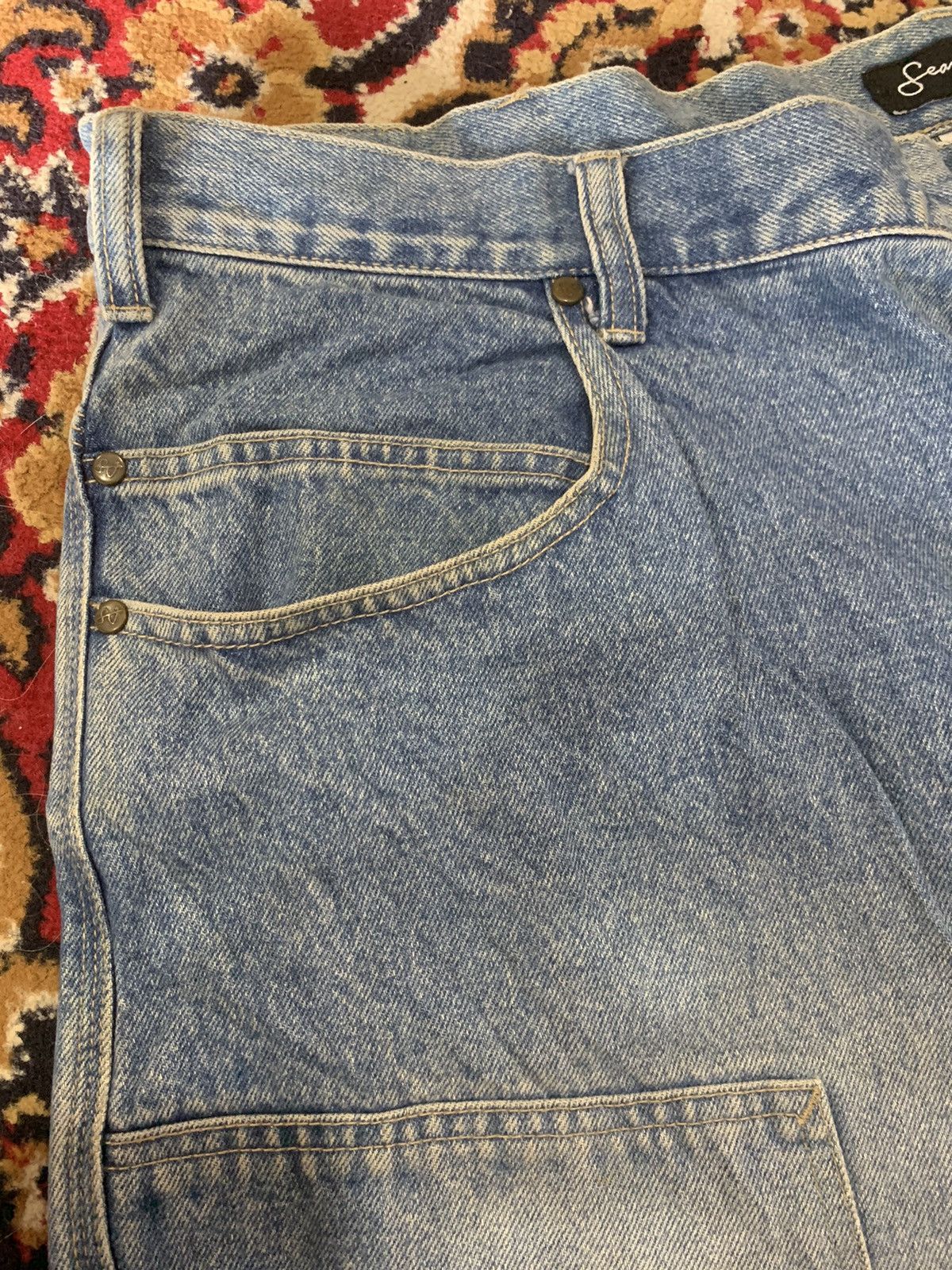 JNCO × Sean John Vintage SEAN JOHN Carpenter Double Knee Baggy Denim Size US 42 / EU 58 - 8 Thumbnail