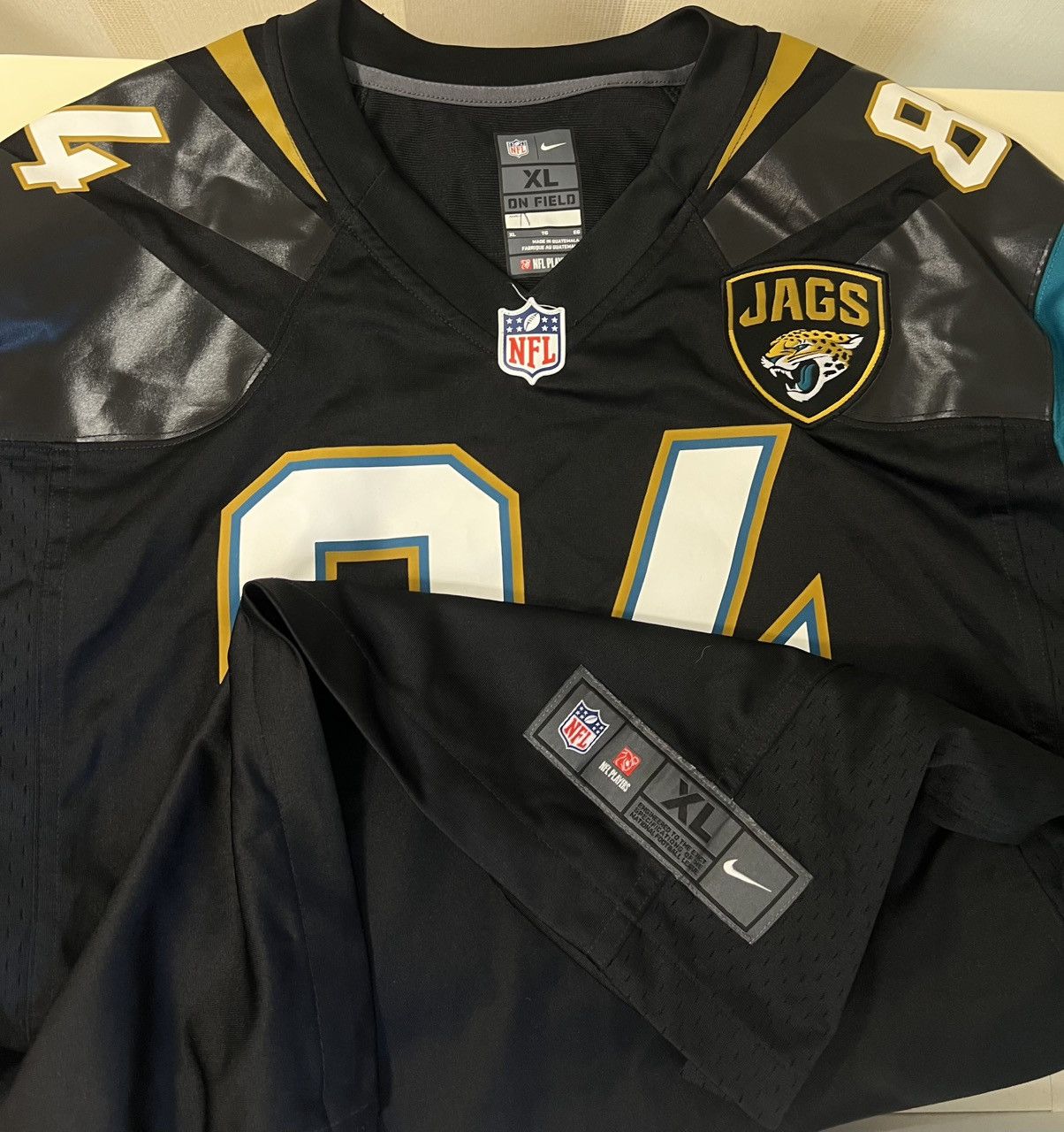 NFL × Nike × Vintage Retro NFL Jacksonville Jaguars#84 Size US XL / EU 56 / 4 - 2 Thumbnail