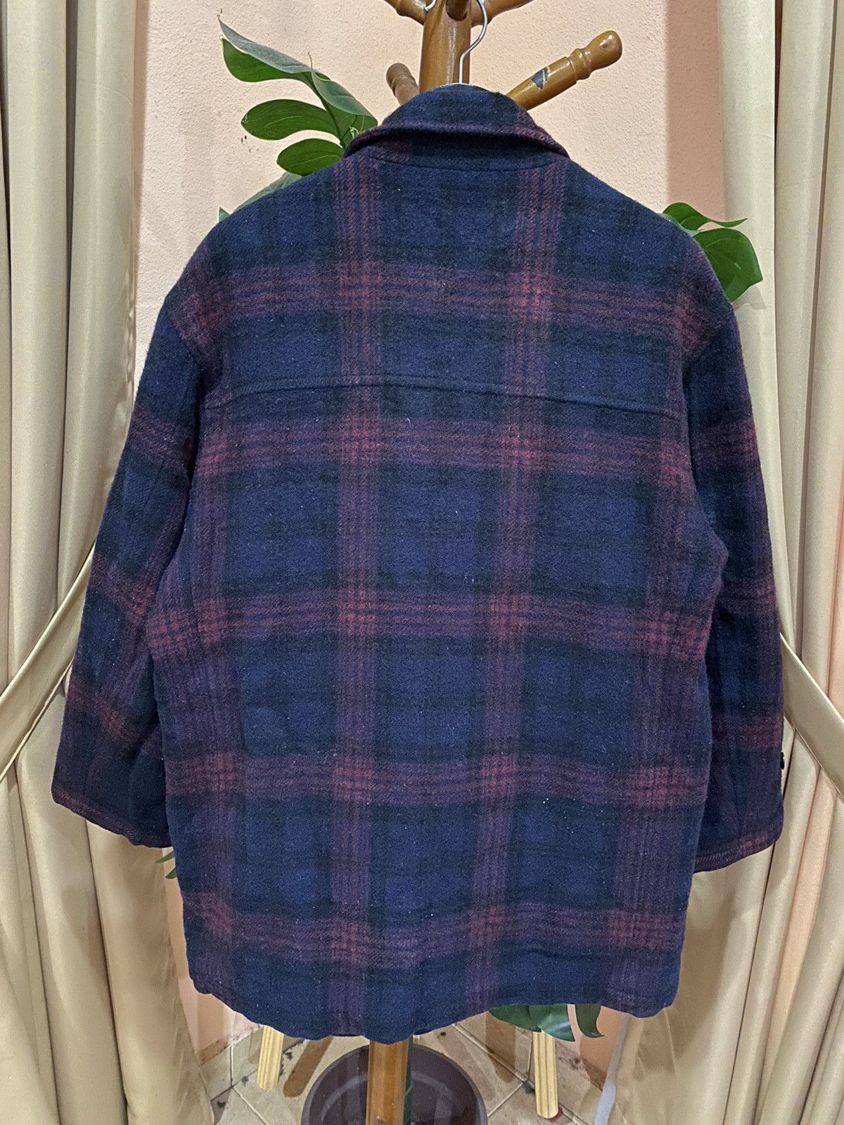 Japanese Brand New Yorker Woolen Plaid Jacket, Medium - Classic Style Size US M / EU 48-50 / 2 - 12 Thumbnail