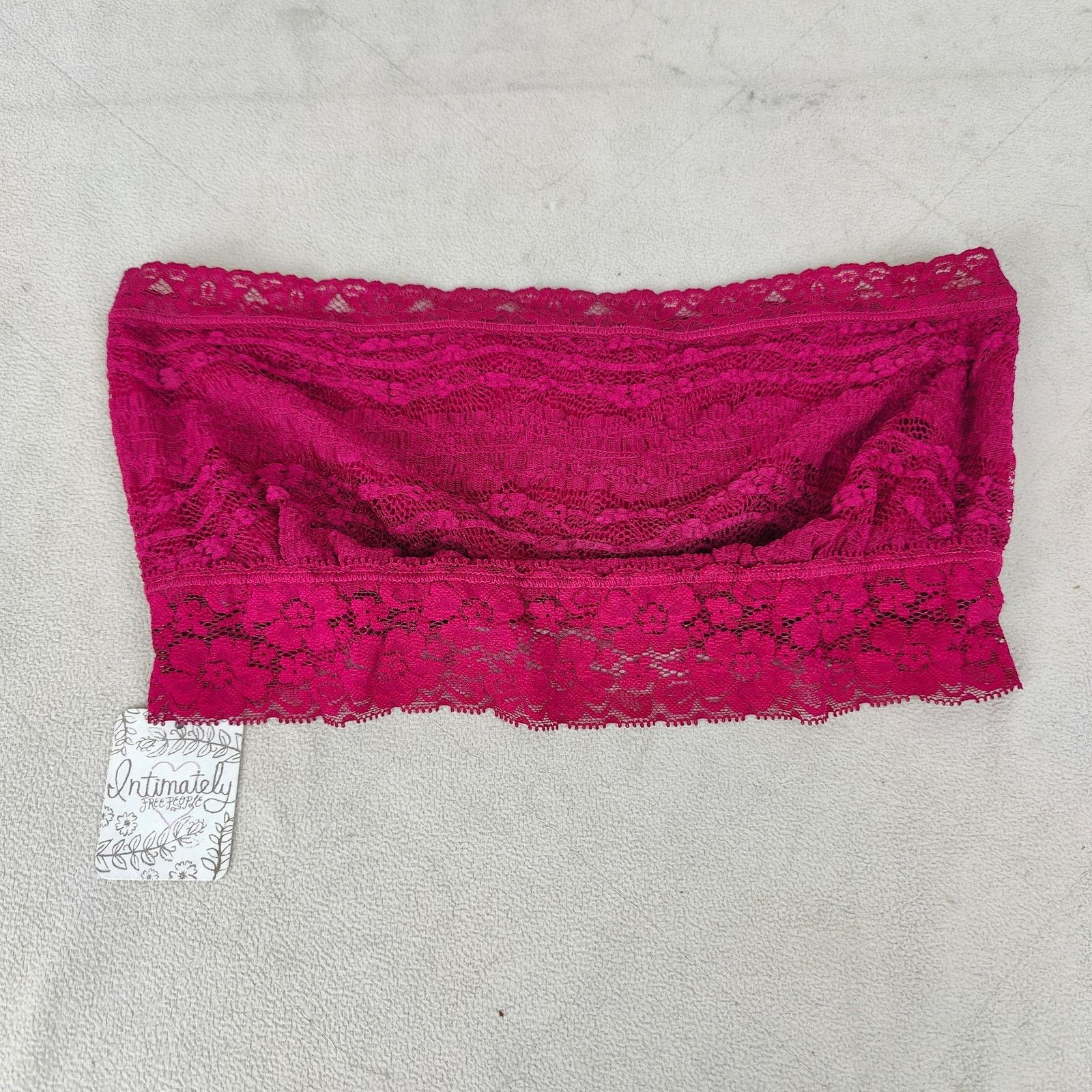Free People Free People Bring Me Another Bandeau Bra Womens Large Pink Size ONE SIZE - 1 Thumbnail