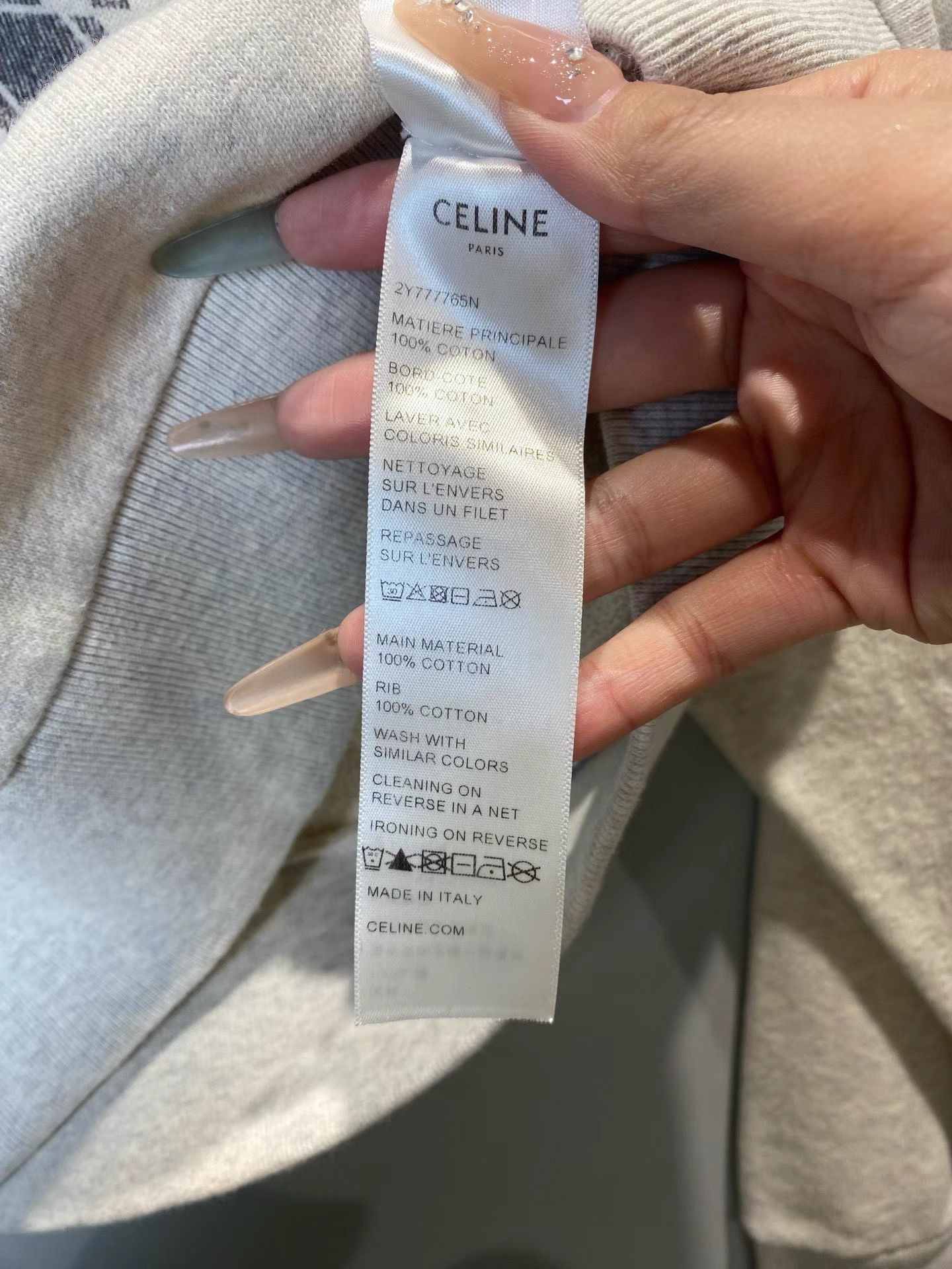 Celine Celine Triomphe Big Logo Pullover Sweatshirt K36 Size M / US 6-8 / IT 42-44 - 4 Thumbnail