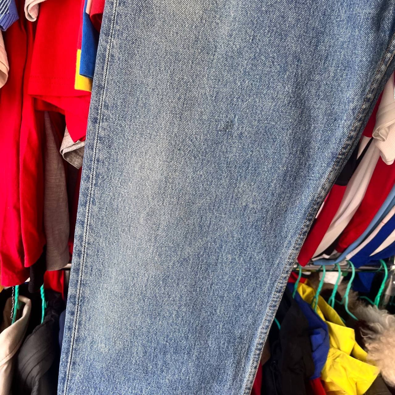 Levi's Vintage 90s Levis 501 Distressed Button Fly Blue Denim Pants Size US 36 / EU 52 - 4 Thumbnail