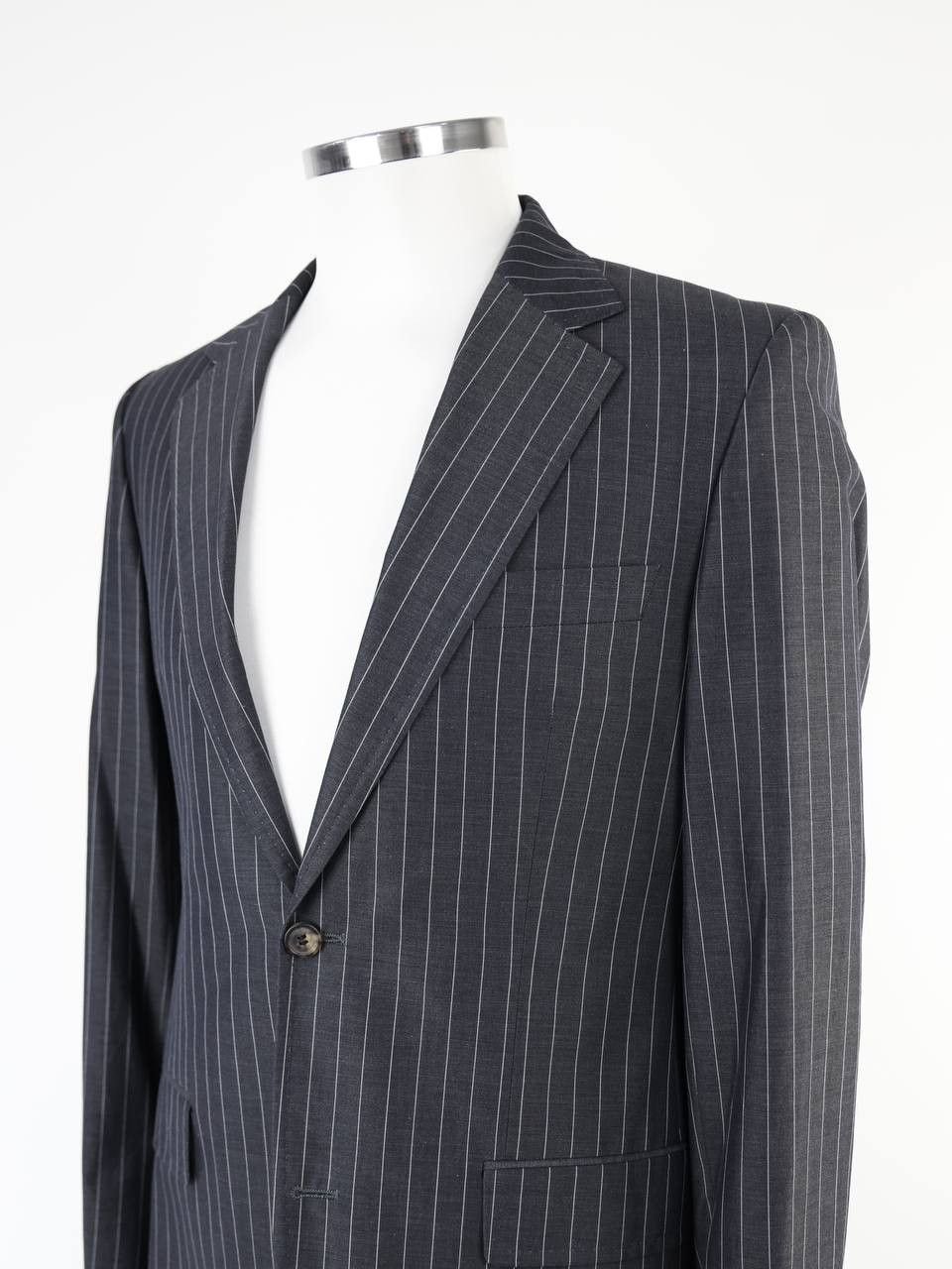 Hugo Boss HUGO BOSS Striped cotton blazer jacket Size 52R - 6 Thumbnail
