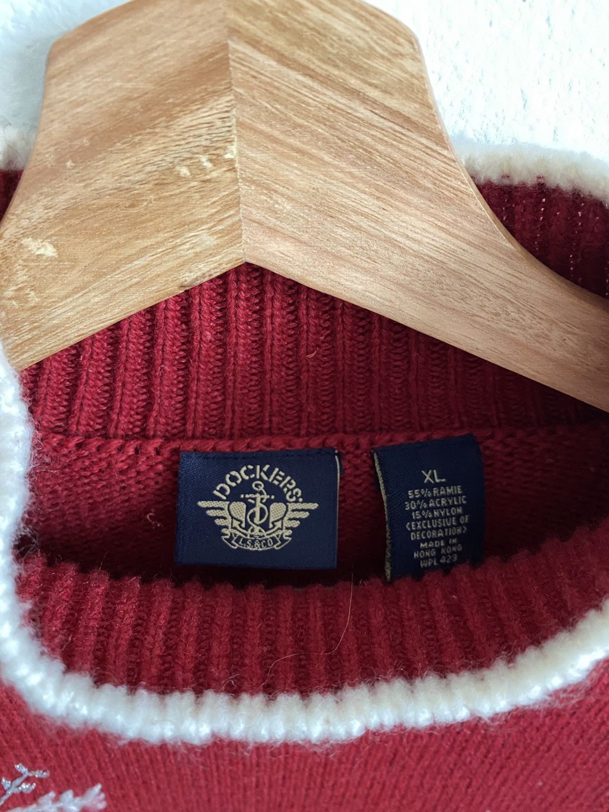 Dockers Vintage Dockers Red Christmas Sweater Size XL / US 12-14 / IT 48-50 - 5 Thumbnail