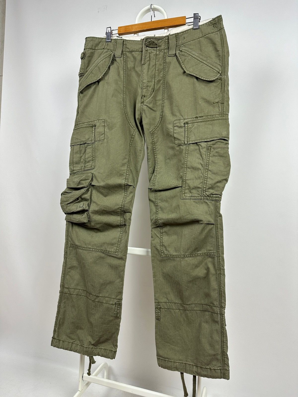 Japanese Brand Vintage Polo Ralph Lauren Cargo Tactical Multi Pockets Pants Size US 36 / EU 52 - 3 Thumbnail