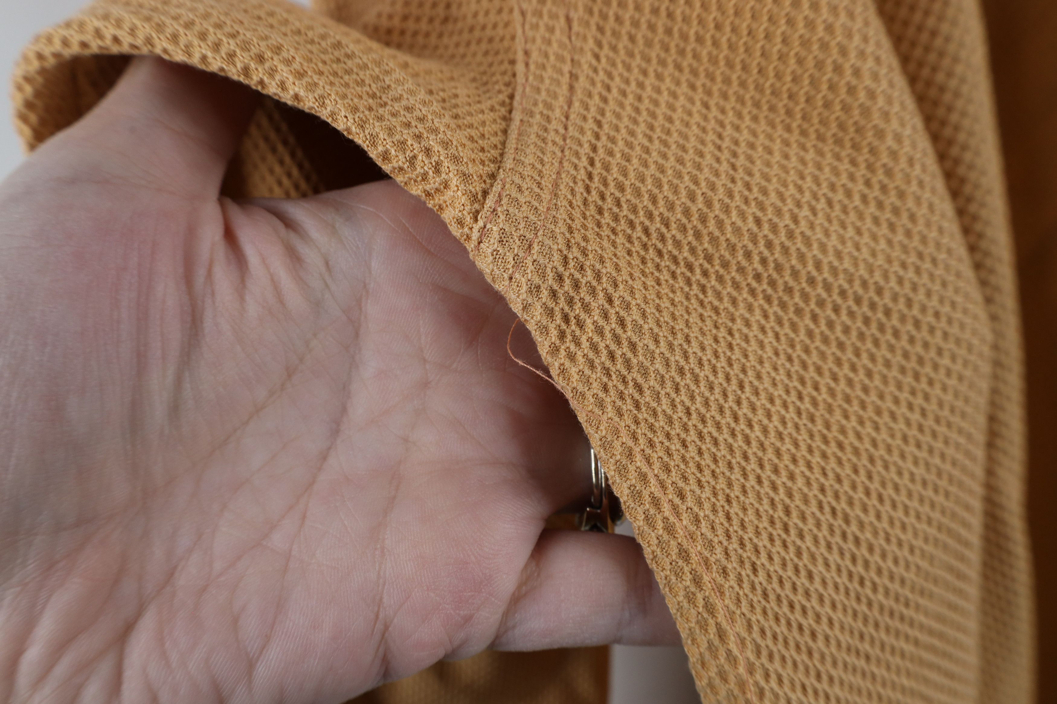 Tommy Bahama × Vintage Vintage Tommy Bahama Silk Blend Knit Long Sleeve Polo Orange Size US L / EU 52-54 / 3 - 9 Thumbnail