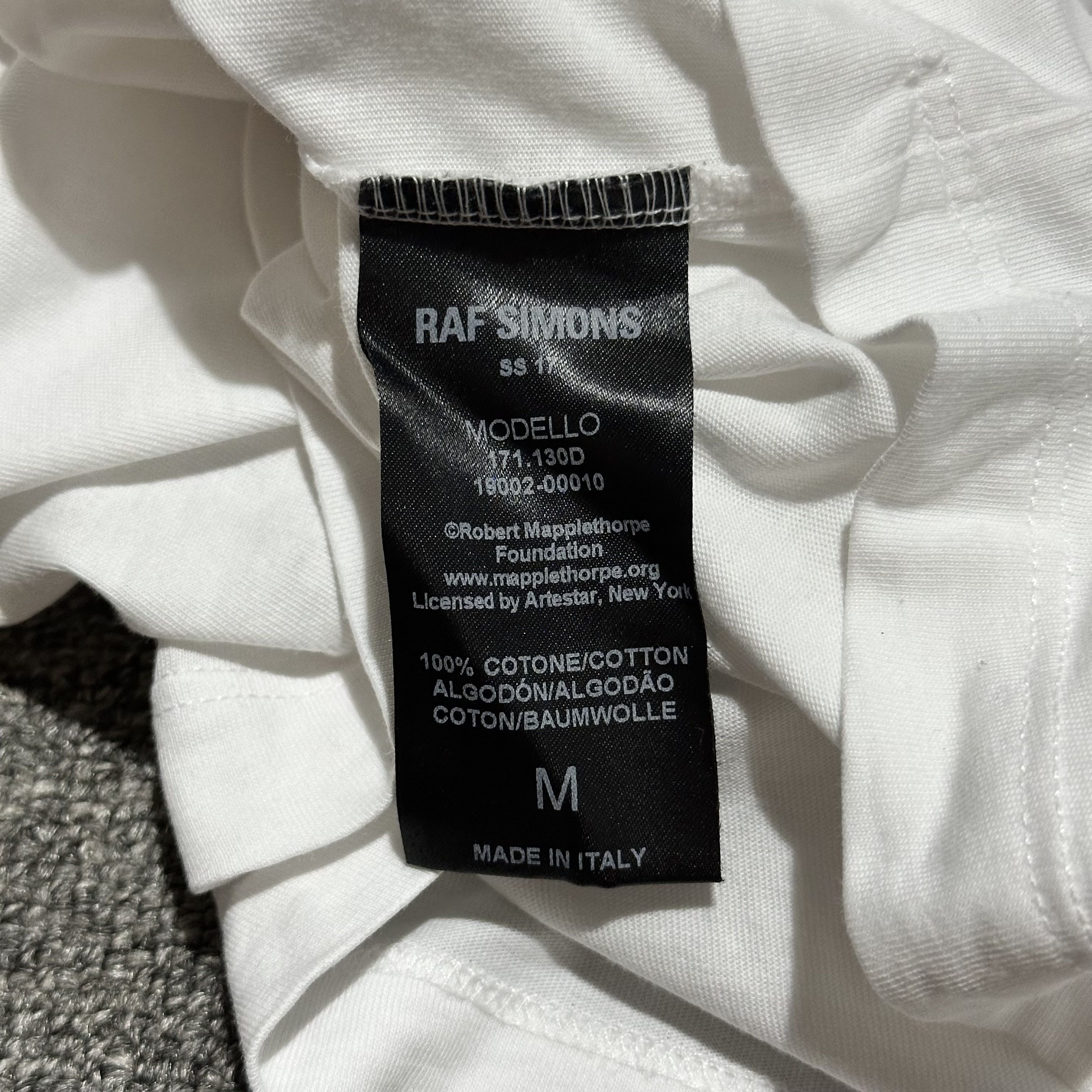 Raf Simons Raf Simons SS17 Robert Mapplethorpe Tee Size US M / EU 48-50 / 2 - 5 Thumbnail