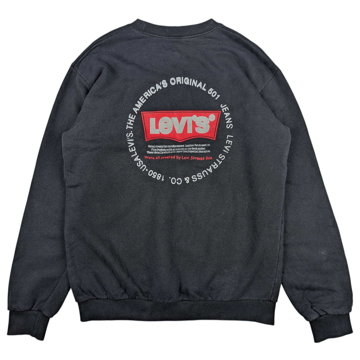 Levi's 90's Vintage LEVIS Classic Big Logo Sweatshirts Jumper Size US M / EU 48-50 / 2 - 9 Thumbnail