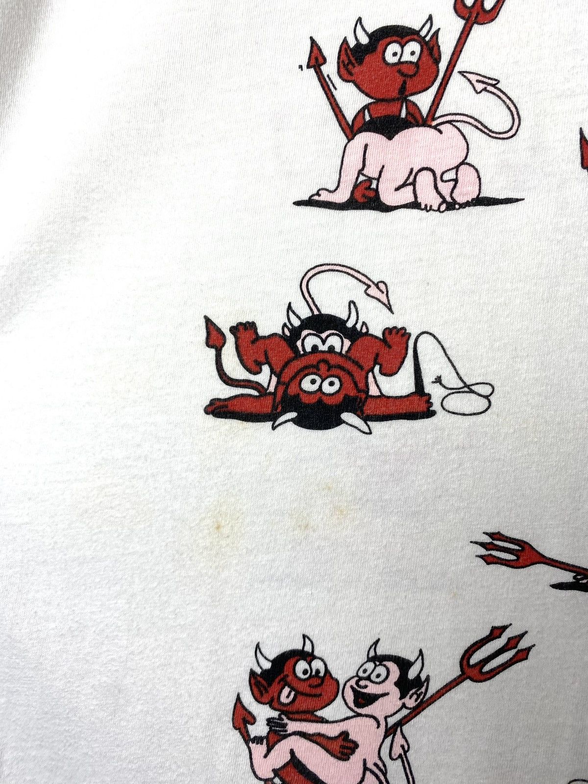 Rare! Vintage 80 Sex Devil Scene Kamasutra Art T Shirt