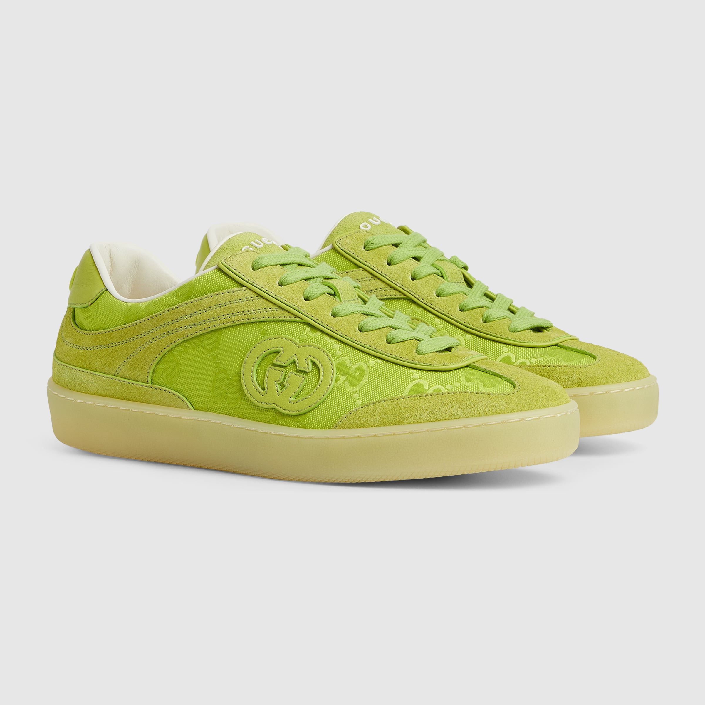 Gucci oc11z0226 Women's G75 Sneakers In Acid Green Size US 6.5 / IT 36.5 - 2 Thumbnail