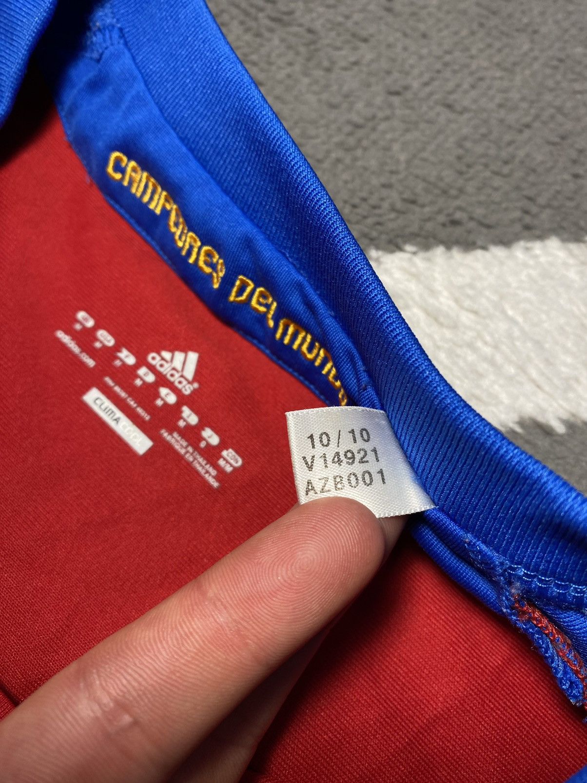 2011/12 Spain Soccer Team Home Jersey Adidas M