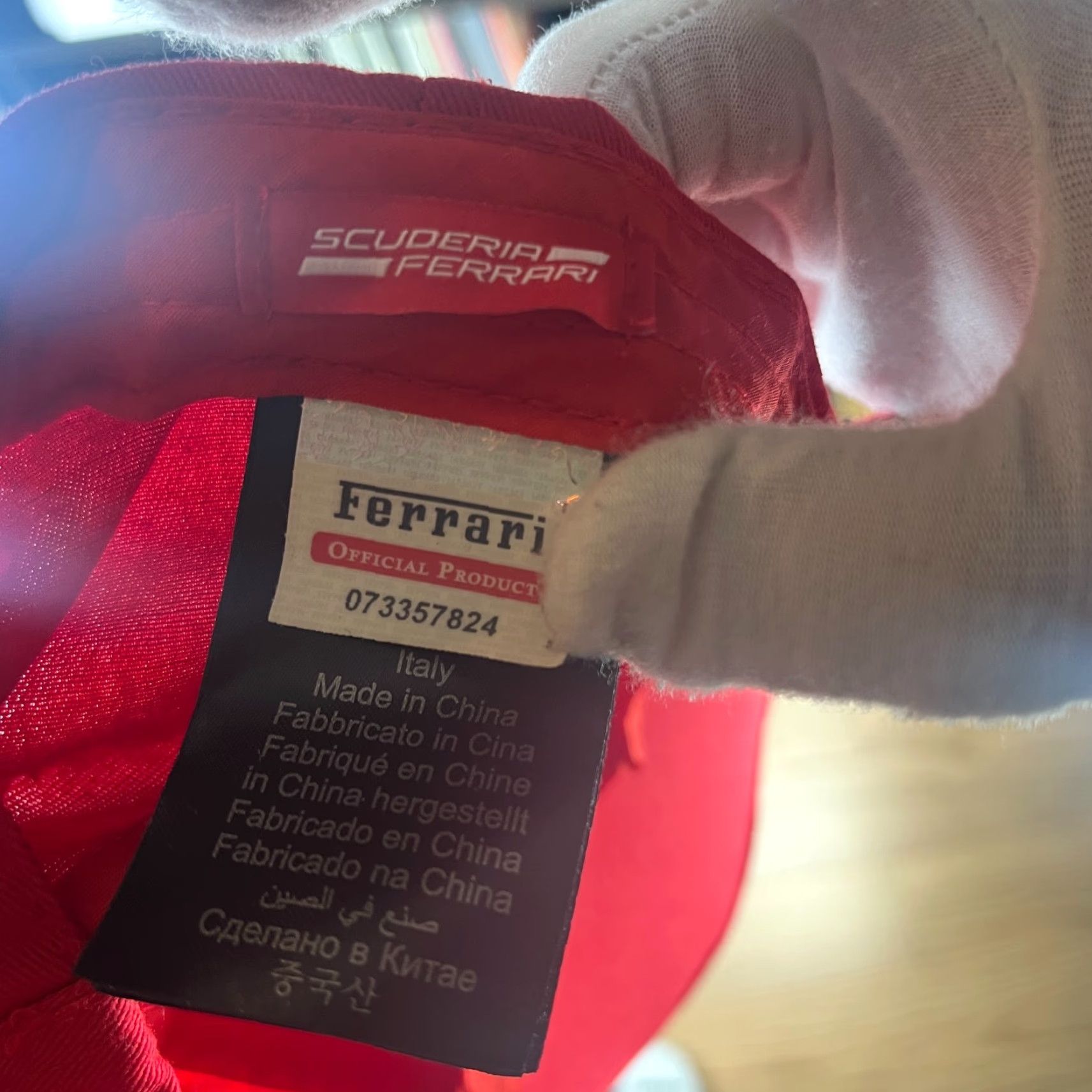Ferrari VINTAGE Ferrari Racing Strapback Hat Baseball Cap Men One Size Red 90s Skull Adjustable Casual Canvas Fur Cotton Acrylic Size ONE SIZE - 6 Thumbnail