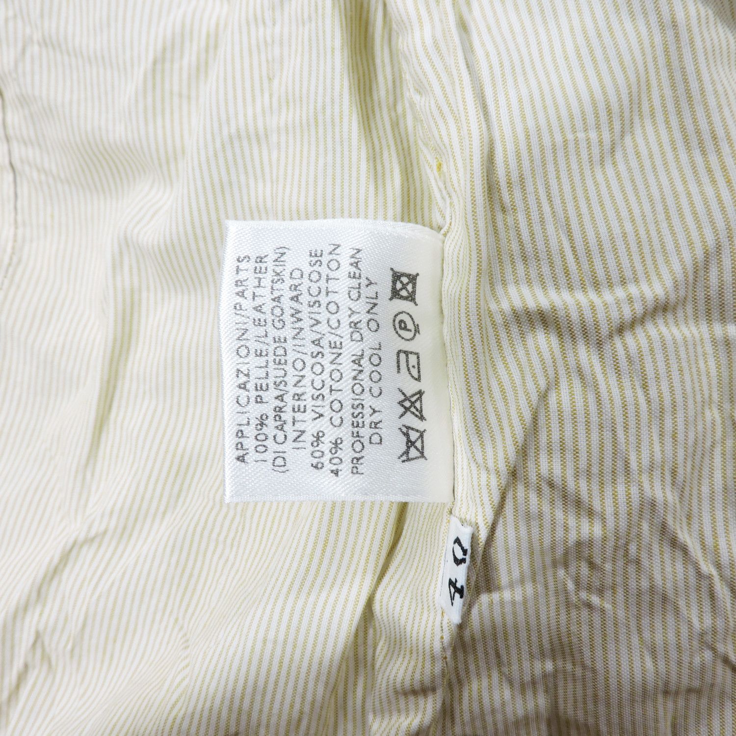 Loro Piana LORO PIANA SUEDE GOATSKINS LEATHER STRIPED JACKET Size S / US 4 / IT 40 - 6 Thumbnail
