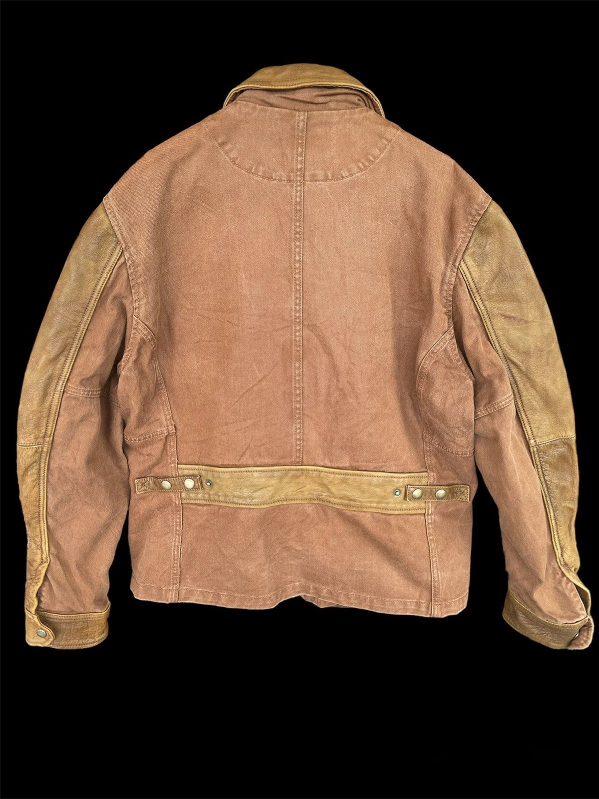 Avirex × Vintage AVIREX AIRCRAFT BONDAGE DESIGN PATCH POCKET LEATHER SLEEVE Size US L / EU 52-54 / 3 - 3 Thumbnail