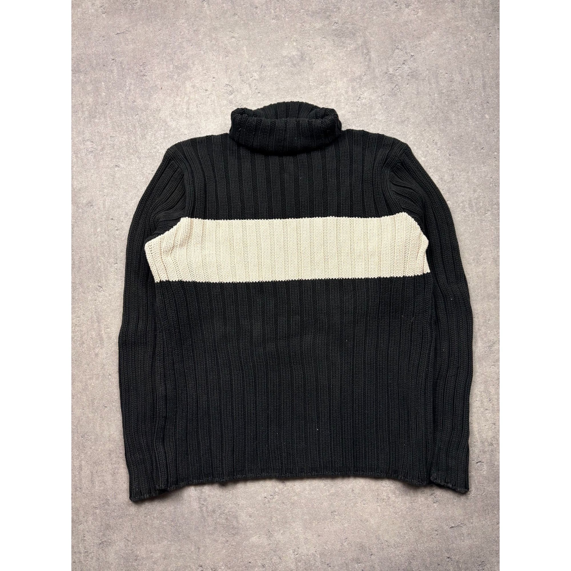 Polo Ralph Lauren Vintage Polo Ralph Lauren Ribbed Roll-Neck Sweater – Black & Size US L / EU 52-54 / 3 - 9 Thumbnail