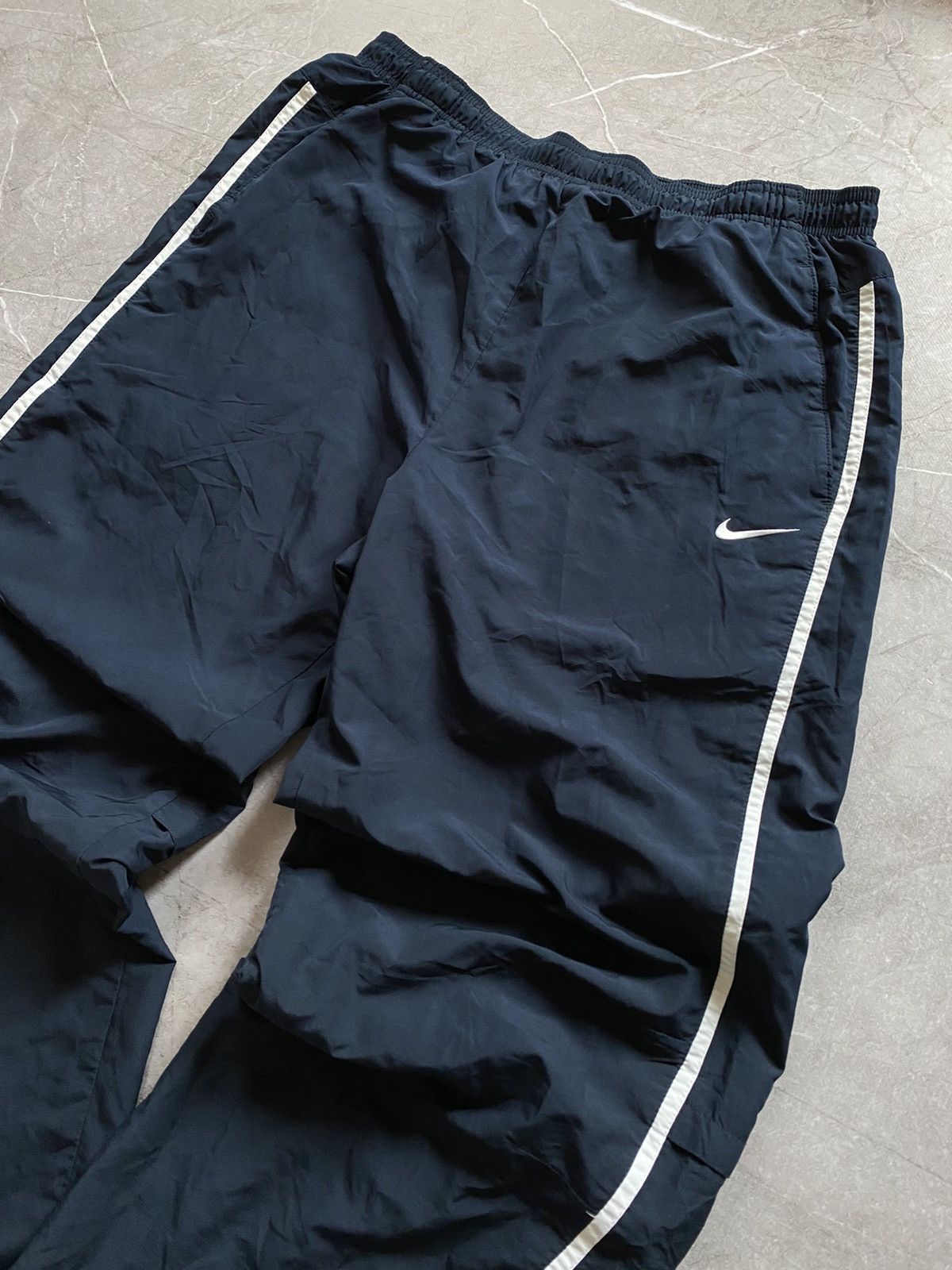 Nike Vintage Y2K Nike Baggy Drill Swoosh Blue 90s Pants Size US 34 / EU 50 - 3 Thumbnail