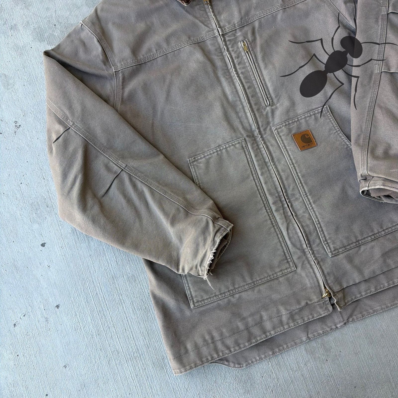 Carhartt × Vintage Carhartt C61 MUS brown chore coat work wear jacket Size US XL / EU 56 / 4 - 2 Thumbnail