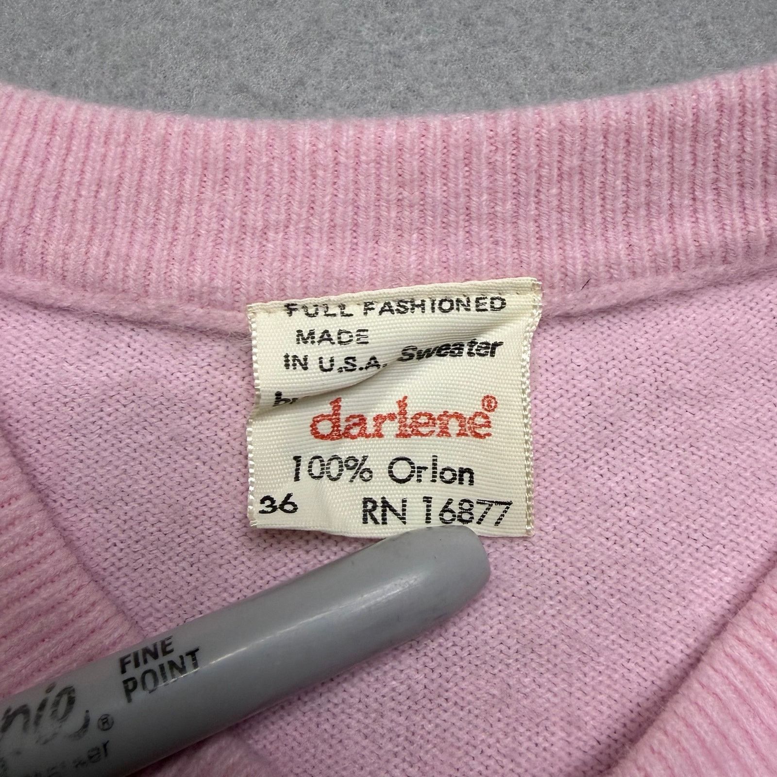 Vintage Vintage Darlene Pink Floral Cardigan Sweater USA 80s XS/S Size S / US 4 / IT 40 - 3 Thumbnail