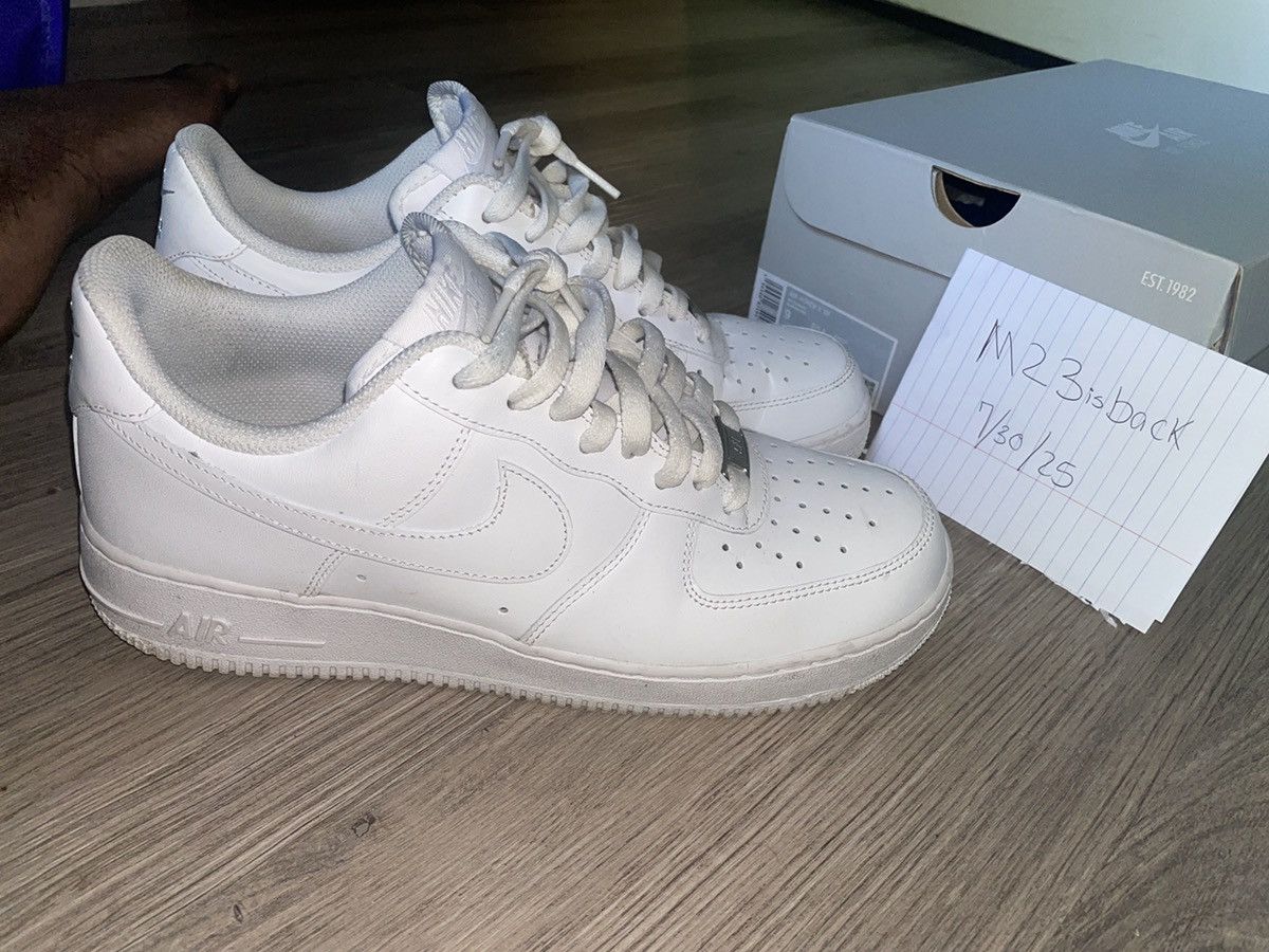 Nike White air force 1 07’ Size US 9 / EU 42 - 5 Thumbnail