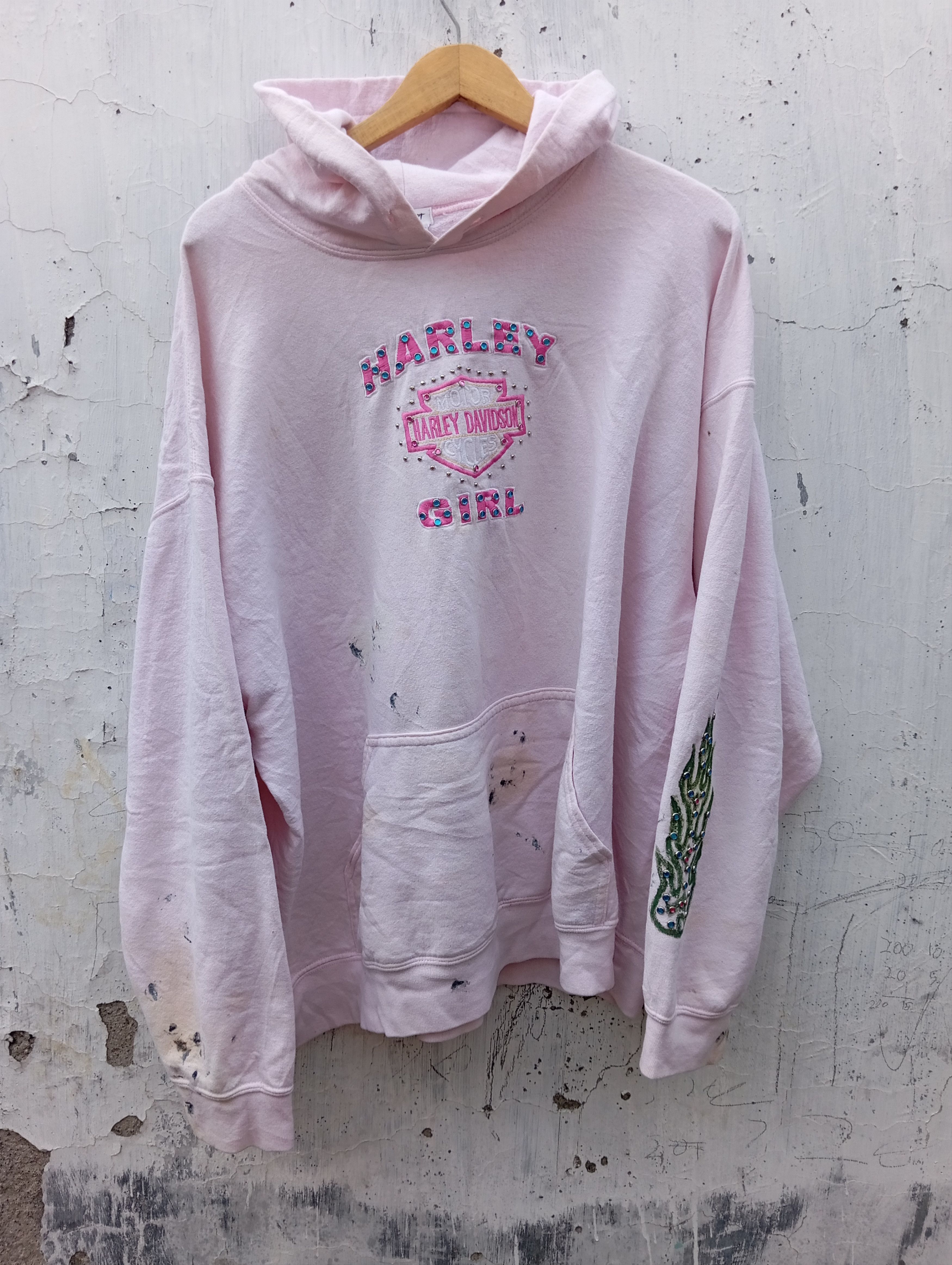 Harley Davidson × Vintage Vintage y2k Harley Davidson girl hoodie Size US XL / EU 56 / 4 - 2 Thumbnail