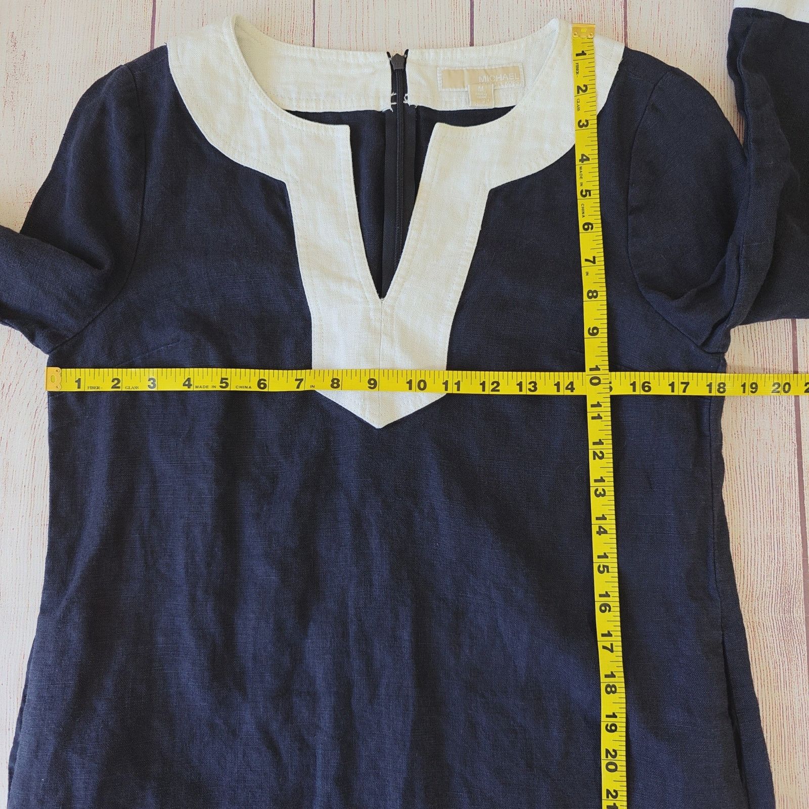 Michael Kors Michael Kors 3/4 sleeve linen shift dress sz M Size M / US 6-8 / IT 42-44 - 8 Thumbnail
