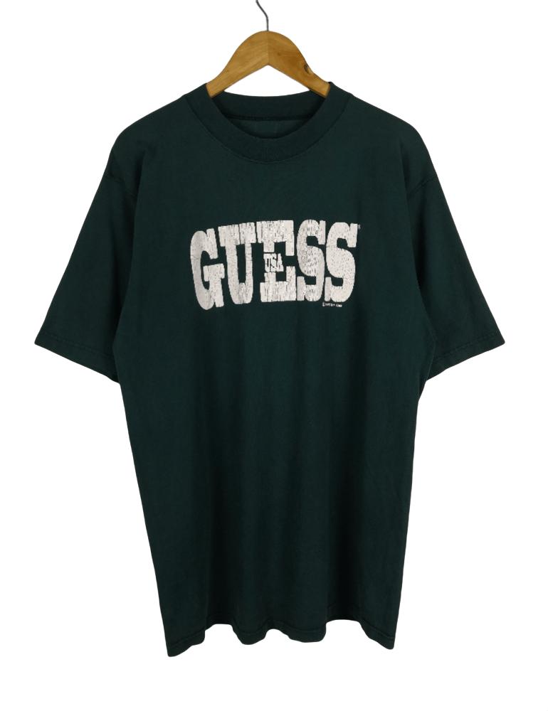 Guess Vintage 90s Guess T-Shirt Big Logo Guess Spellout Size US L / EU 52-54 / 3 - 2 Thumbnail