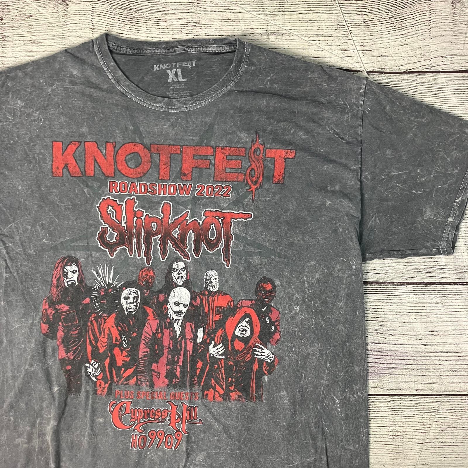 Hanes 2022 Slipknot & Cypress Hill "Knotfest" Tour T-shirt | Grailed