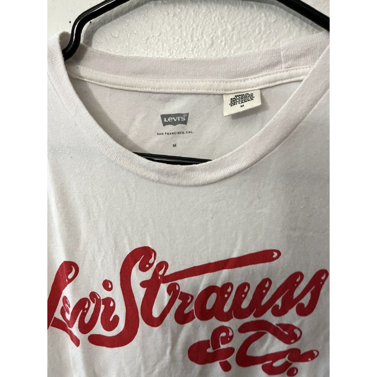 Levi's Levi's Men T-Shirt M White Logo Graphic Short Sleeve Crew Neck Tee Size M / US 6-8 / IT 42-44 - 2 Thumbnail