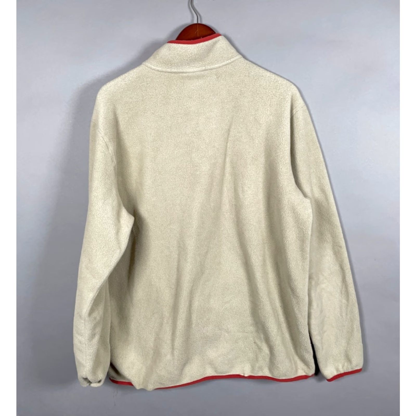 Burton Burton Polartec Snap T Fleece Pullover Adult Large Beige Dark Blue (with flaw) Size US L / EU 52-54 / 3 - 2 Thumbnail