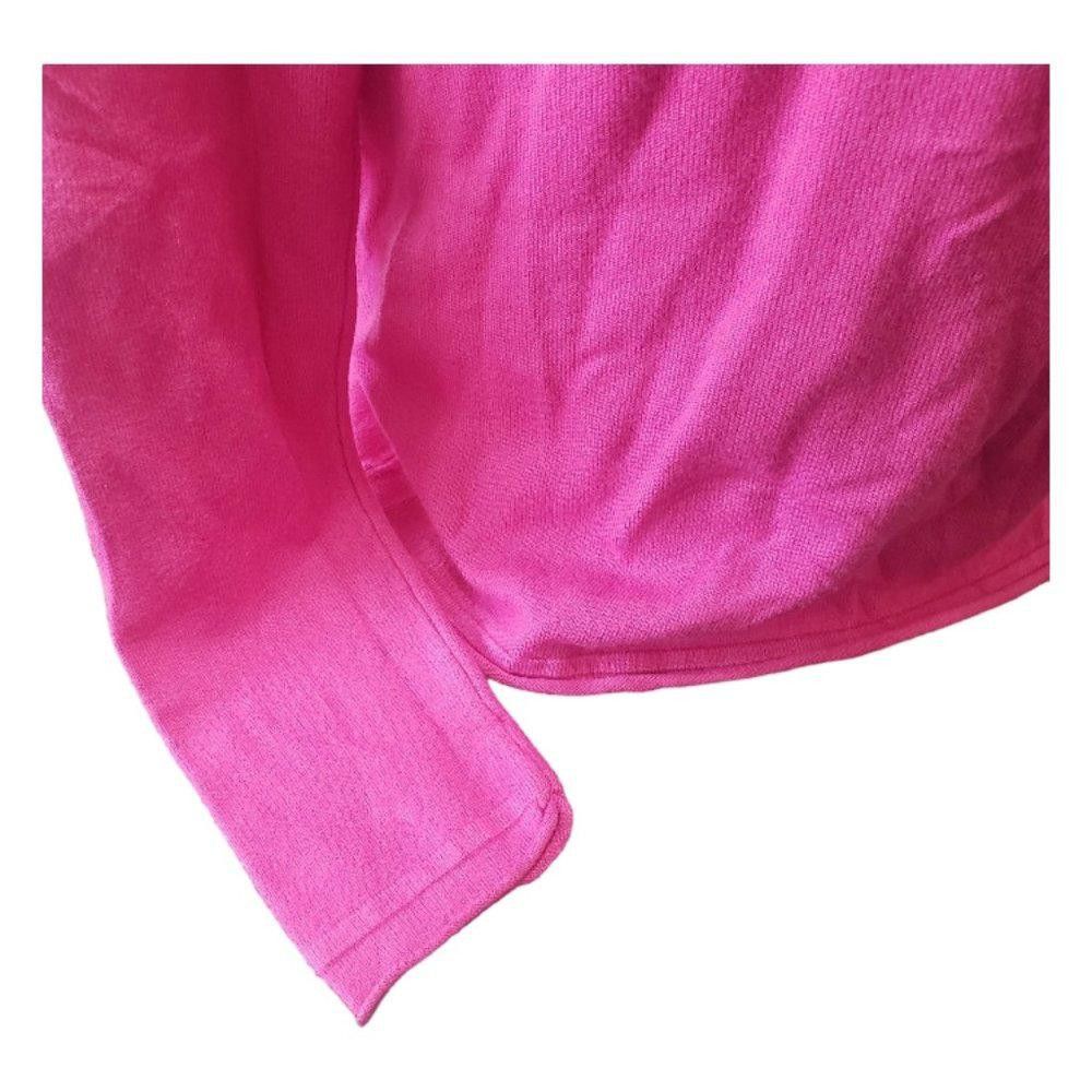 Designer CT905 Zenana Pink Scoop Neck Ladies Sweater L Size L / US 10 / IT 46 - 2 Thumbnail