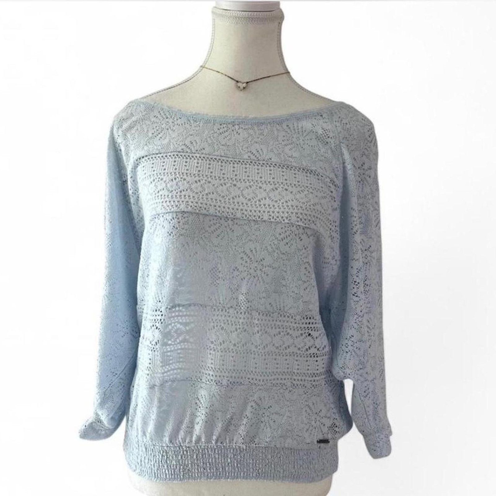 Abercrombie & Fitch Abercrombie Light Blue Thin slightly off the shoulder size M Size M / US 6-8 / IT 42-44 - 1 Thumbnail