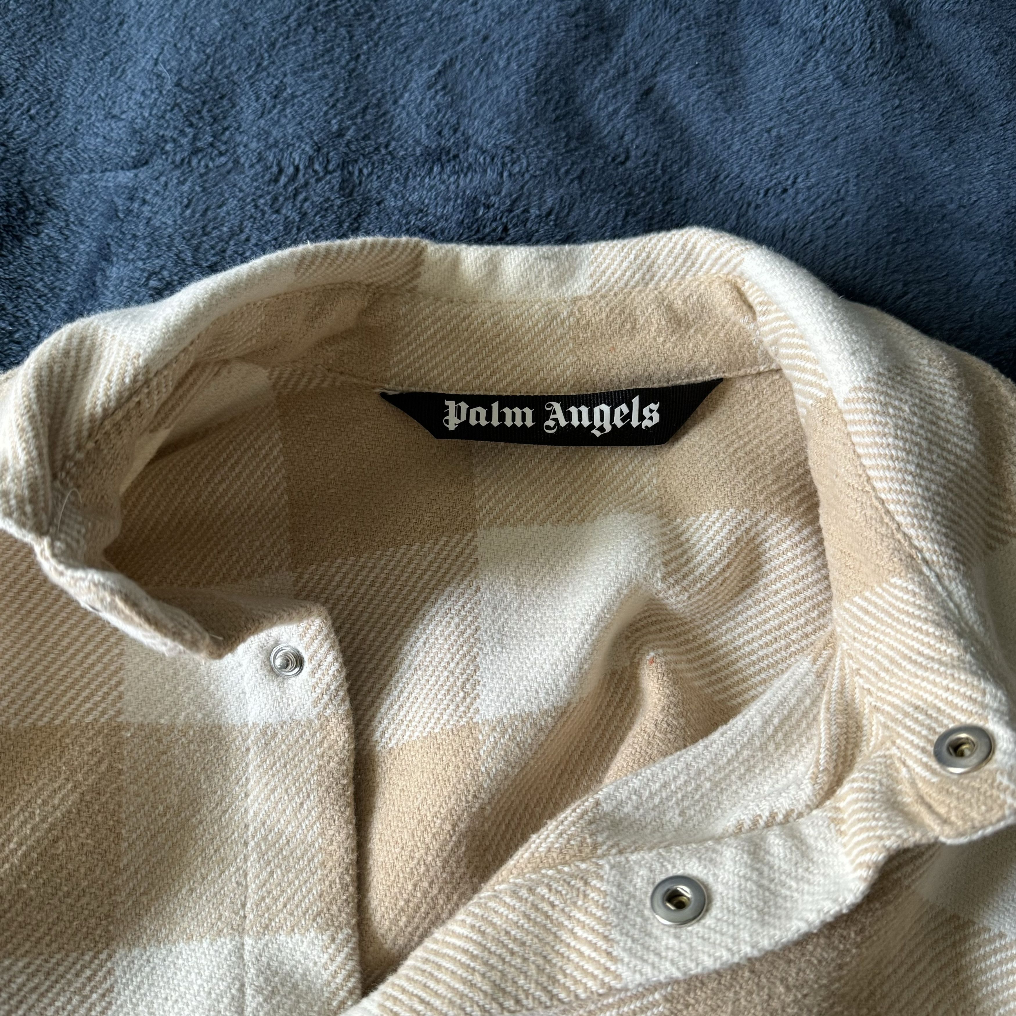 Palm Angels Palm Angels Checked Logo All Over Shirt Jacket Size US M / EU 48-50 / 2 - 5 Thumbnail