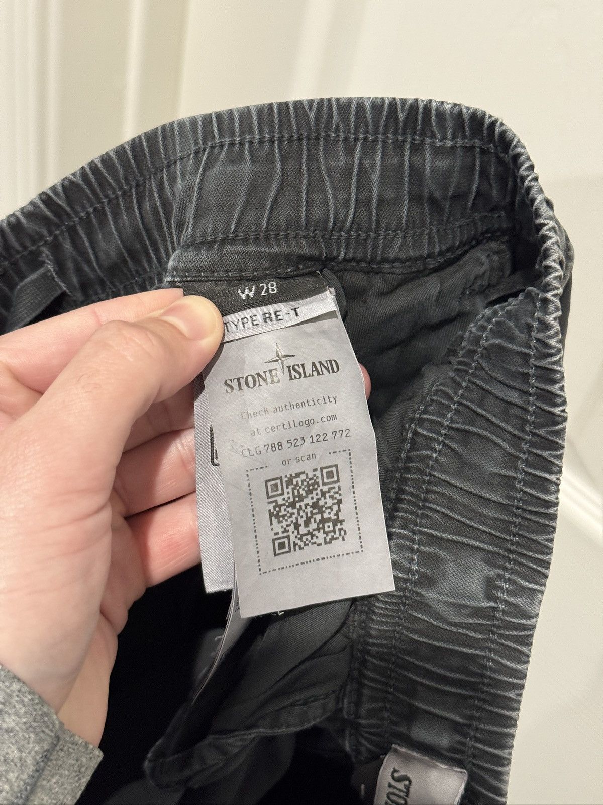 Stone Island Stone Island Black Cargo Pants Type RE-T Sz 28 (fits 28-30) Size US 28 / EU 44 - 10 Thumbnail