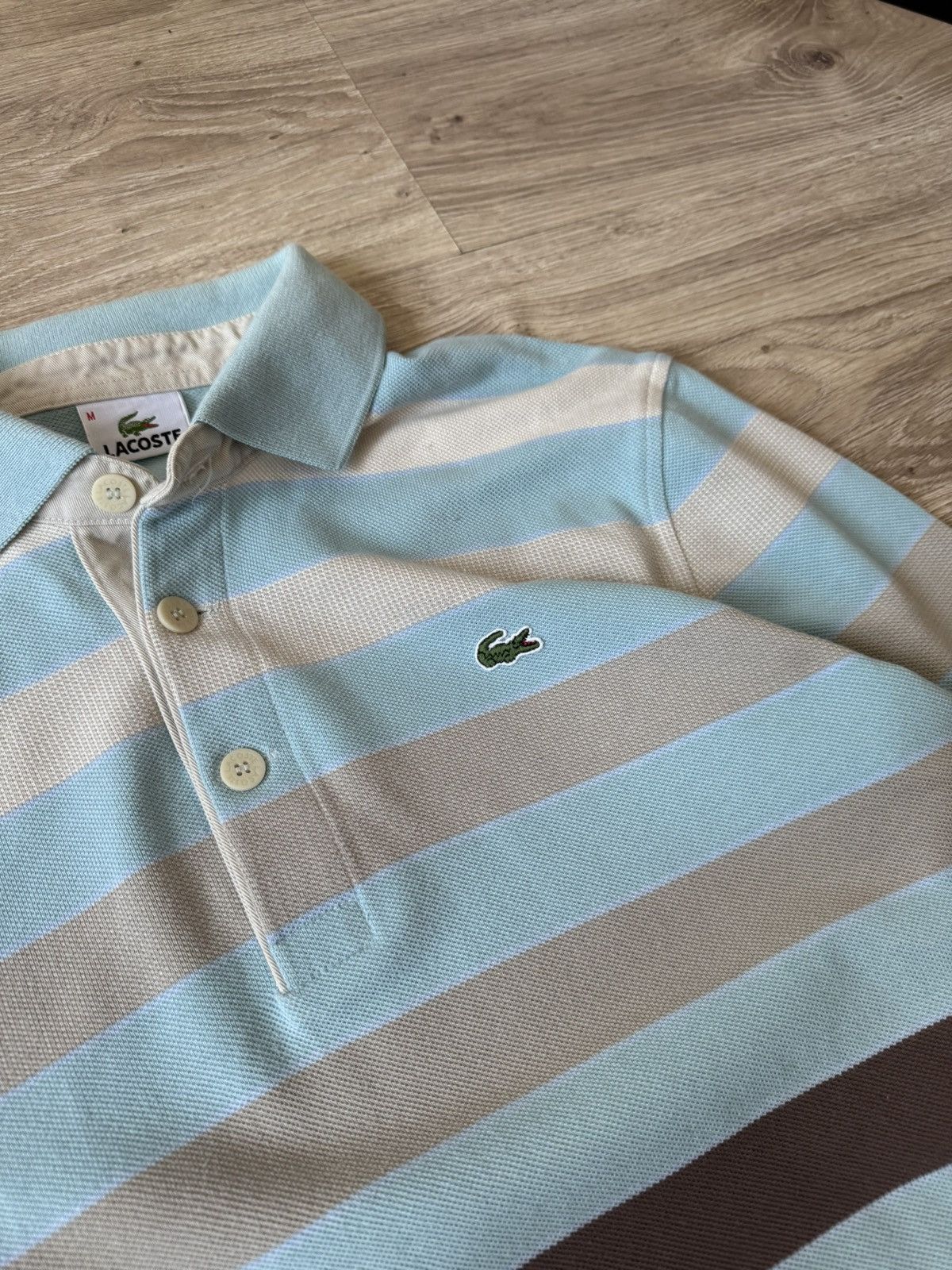 Lacoste Vintage Lacoste Stiped Rugby Long Sleeve Size US M / EU 48-50 / 2 - 3 Thumbnail