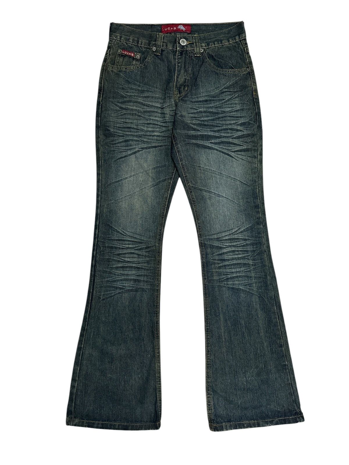 Japanese Brand Flare Bootcut💥Flare bootcut Lucas embroid pocket . Size US 28 / EU 44 - 1 Thumbnail